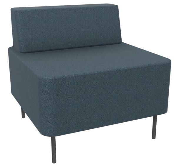 Chauffeuse une place avec dossier gris/anthracite