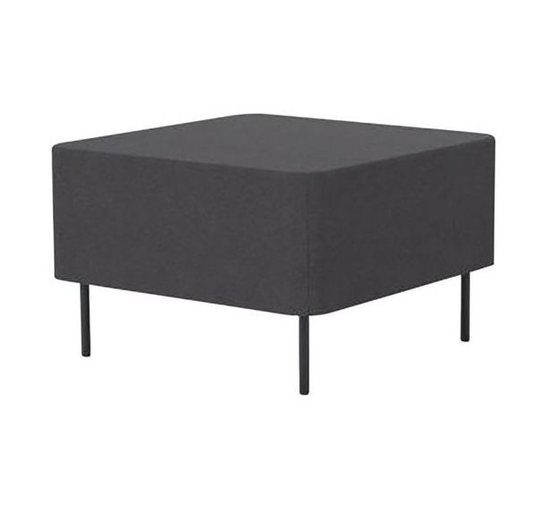 Chauffeuse une place sans dossier gris Anthracite