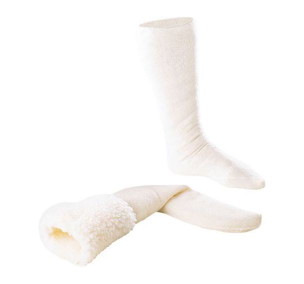 Chaussette pour botte - Acrylique - Blanc