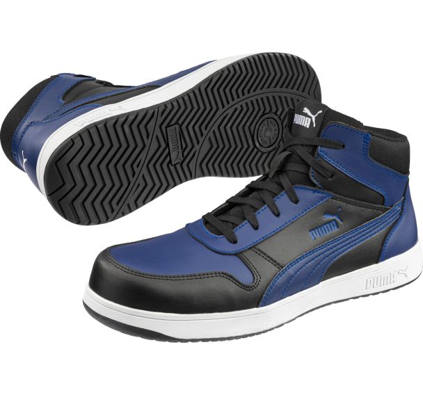 Chaussures de sécurité hautes FRONTCOURT S3L ESD - Bleu/noir - Puma
