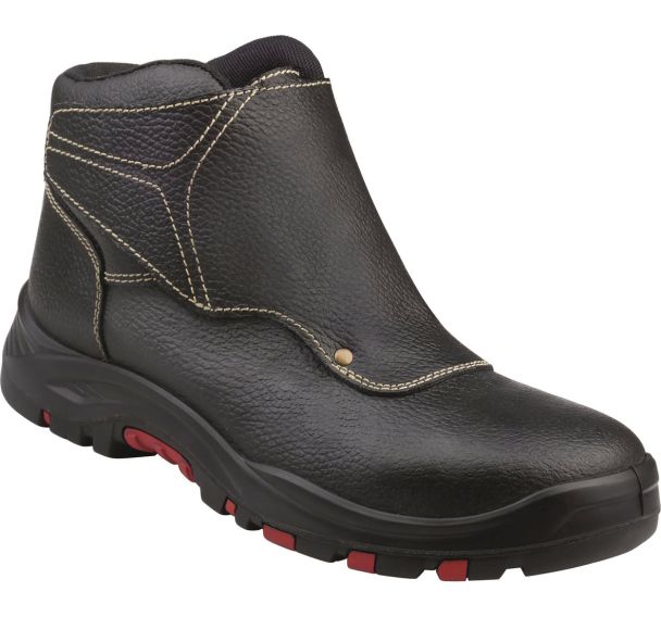 Chaussures hautes avec rabat cuir croupon pigmenté S3 HRO HI SRC