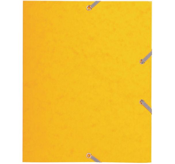 Chemise à élastique 3 rabats carte format scolaire 17x22cm