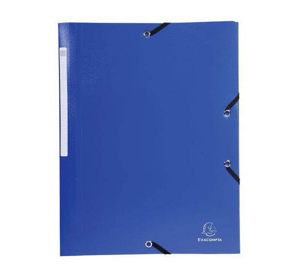 Chemise à élastique 3 rabats polypropylène 5/10e opaque A4