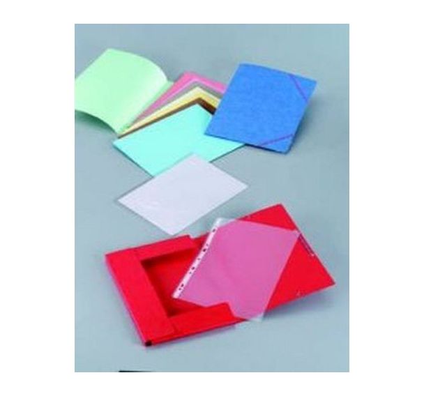 Chemise à élastique et rabat pour format A4 carte lustrée