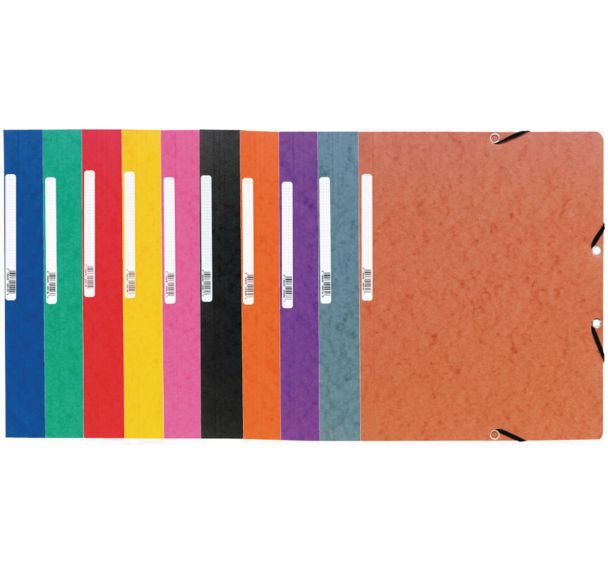 Chemise à élastique sans rabat carte lustrée 400gm²  A4