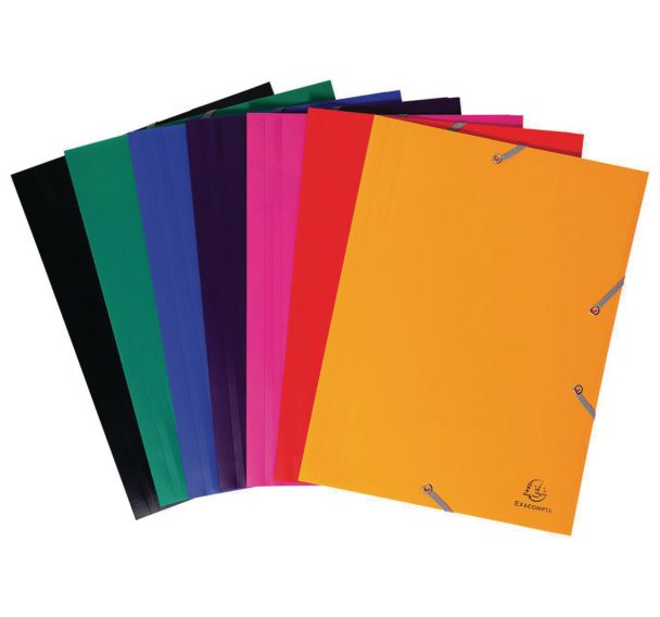 Chemise à élastiques 3 rabats PP 4/10e opaque eco A4