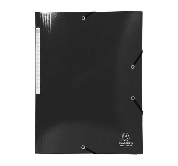 Chemise à élastiques 3 rabats carte lustrée pelliculée Iderama A4