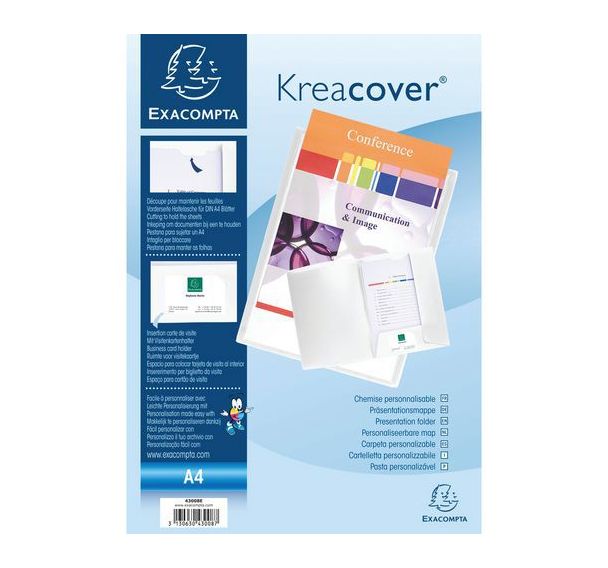 Chemise de présentation polypropylène souple krea cover - a4