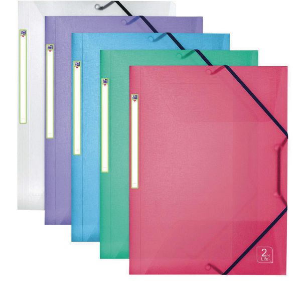 Chemise élastique A4 PP translucide - Oxford