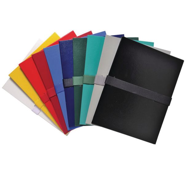 Chemise extensible balacron sans rabat sangle scratch - 24 x 32 cm - Exacompta