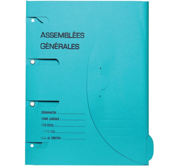 Chemise perforée Smartfolder - Assemblées générales - A4