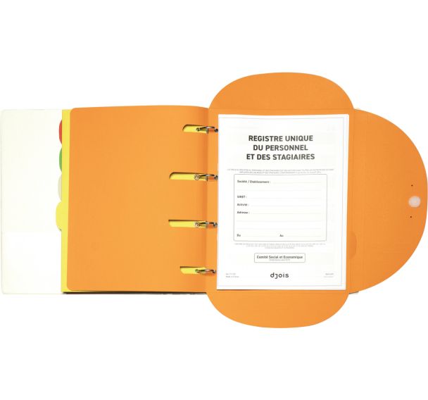 Chemise perforée Smartfolder - Registre personnel - A4
