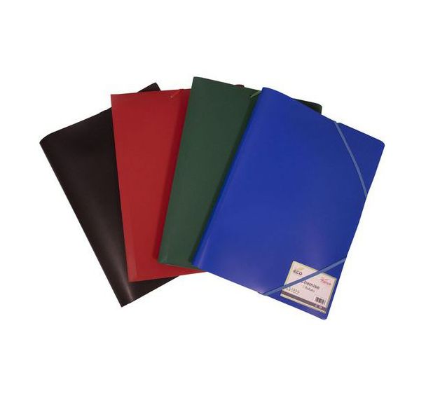 Chemise polypropylène recyclé élastique et rabats A4