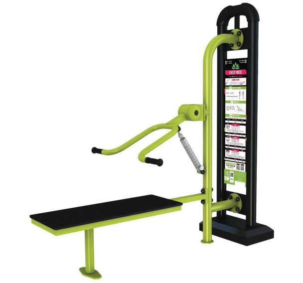 Chest press à piston pour parcours sportif Freetness