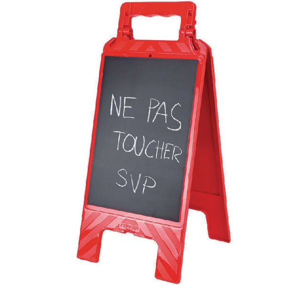 Chevalet avec message effaçable - Novap