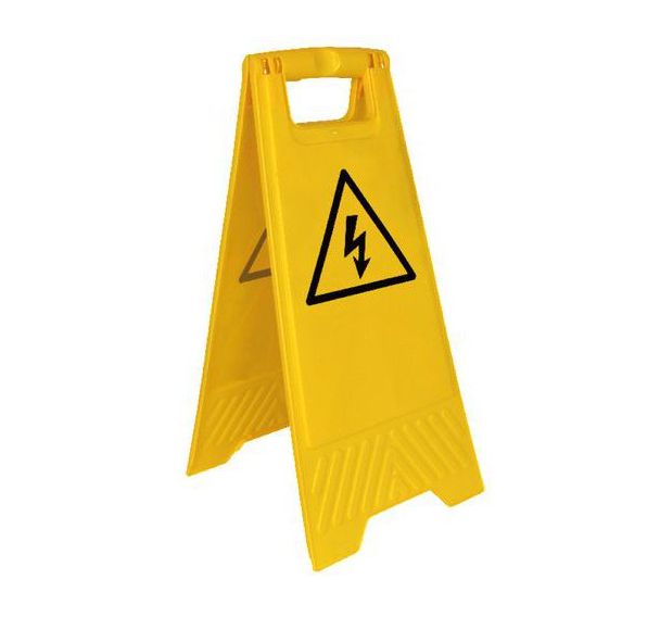Chevalet de signalisation - Pictogramme Danger électricité