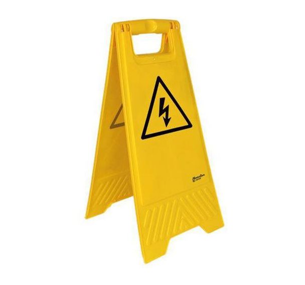 Chevalet de signalisation - Pictogramme Danger électricité