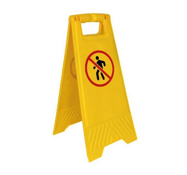 Chevalet de signalisation - Pictogramme Interdit piéton