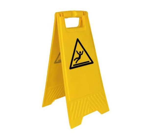 Chevalet de signalisation - Pictogramme Sol glissant