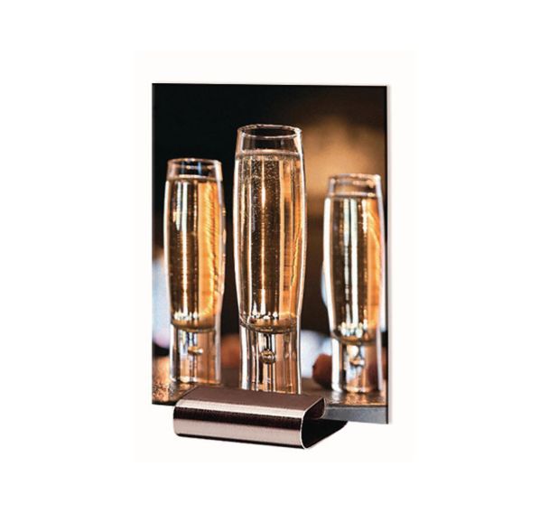 Chevalet inox pour carte menu