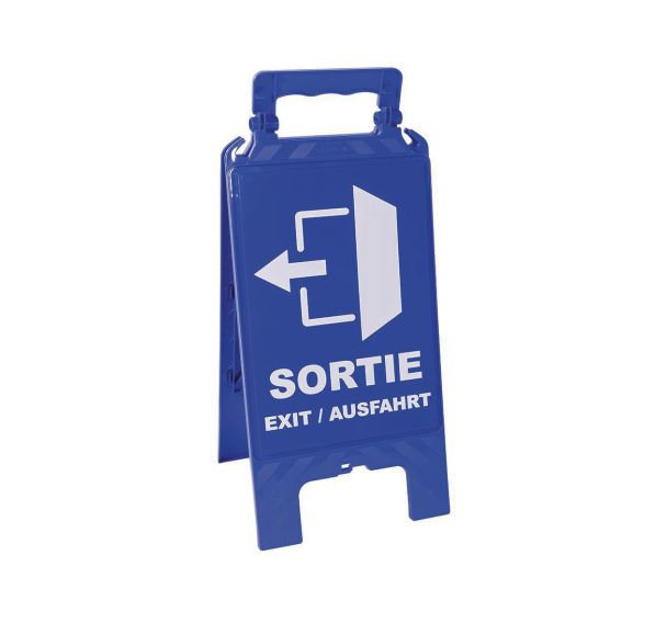 Chevalet modulable noir avec plaques interchangeables - Novap