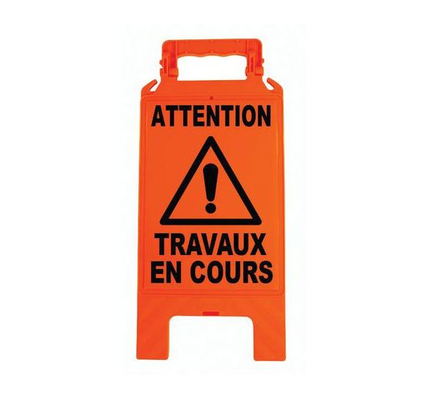 Chevalet orange fluo