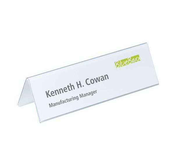 Chevalet porte-nom de table en PVC