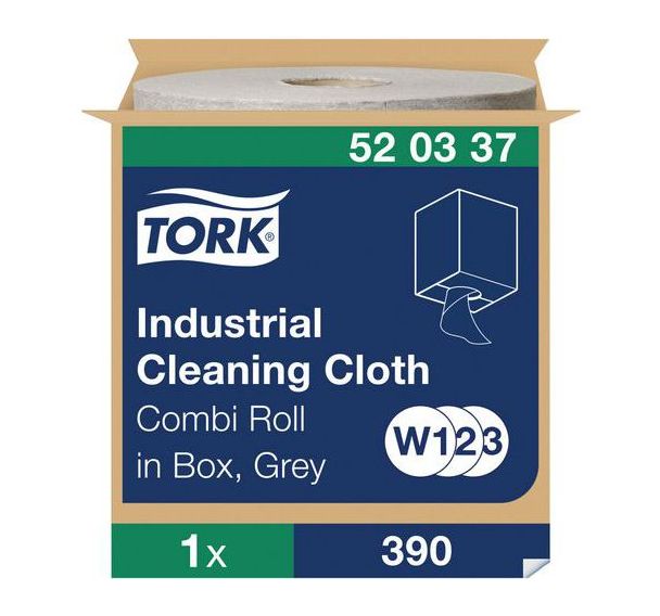 Chiffon non-tissé Tork Industriel - 140 à 390 formats, Feuille longueur : 380 mm