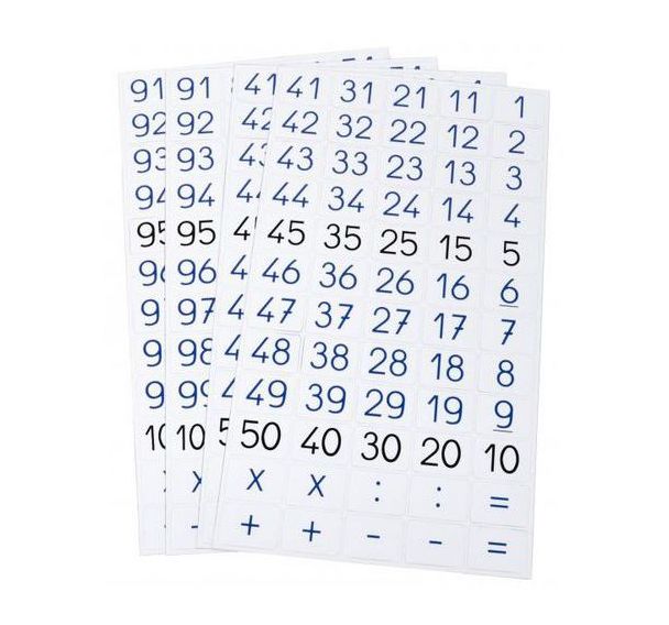 Chiffres magnétiques 0 à 100