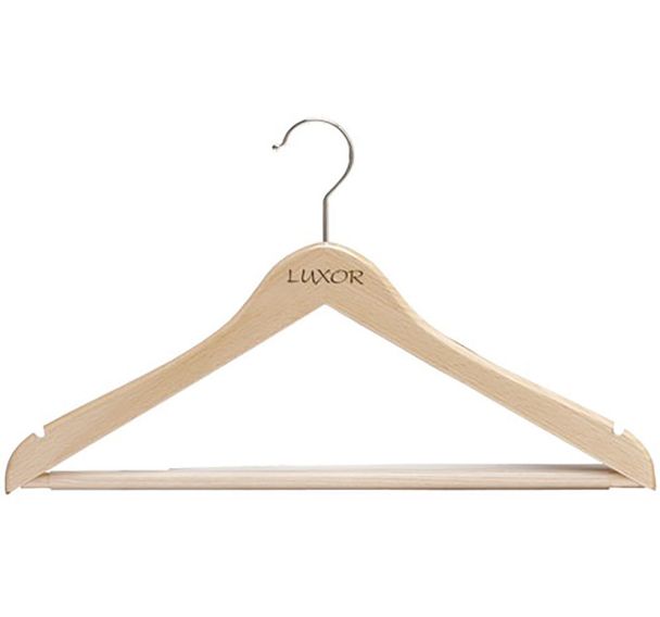 Cintre luxor girl plat naturel verni bad 41 cm