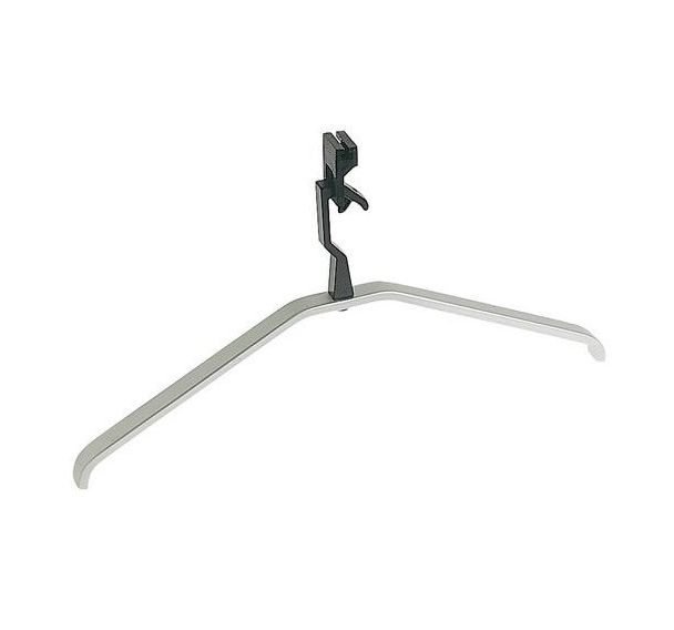 Cintre pour penderie en aluminium sans barre de pantalon noir