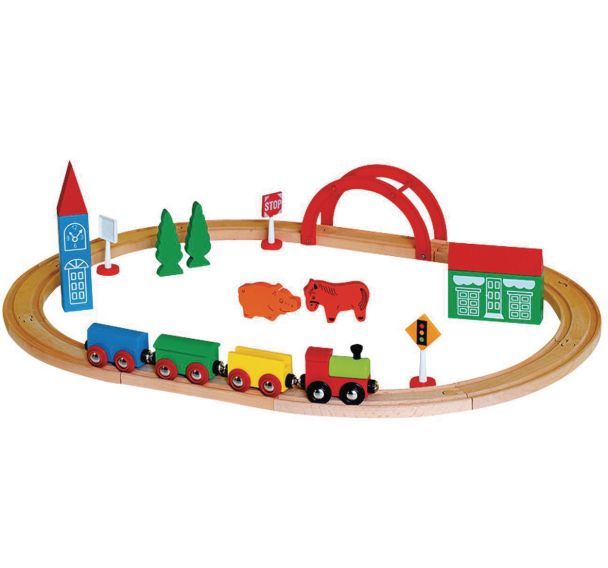 Circuit de train en bois
