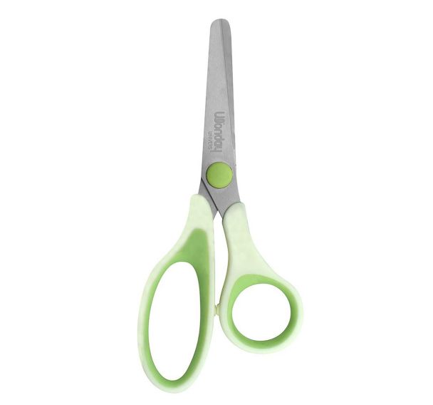Ciseaux bouts ronds 13 cm uni'vert