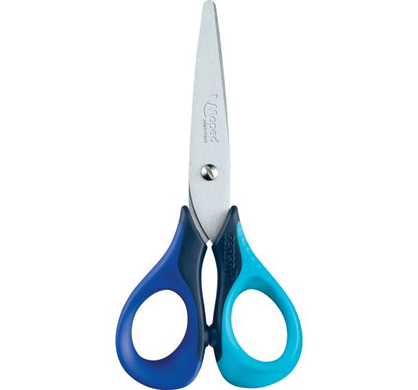 Ciseaux bouts ronds 13cm sensoft droitier couleurs assorties