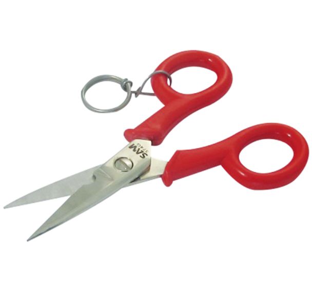 Ciseaux electricien branches surmoulees avec clip inox fme