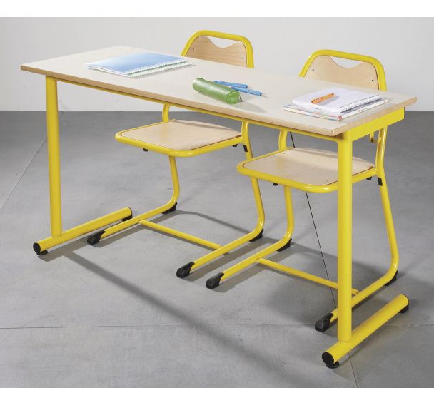 Lot de tables 30 places Récré + chaises Etude appui sur table