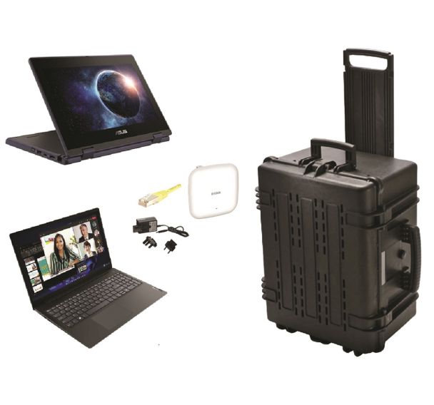 Classe mobile 6 PC portable 11.6'' hybride + 1 PC portable 15.6'' en valise itCase