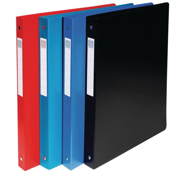 Classeur 4 anneaux 20 mm polypropylène étiquette dos A4 maxi