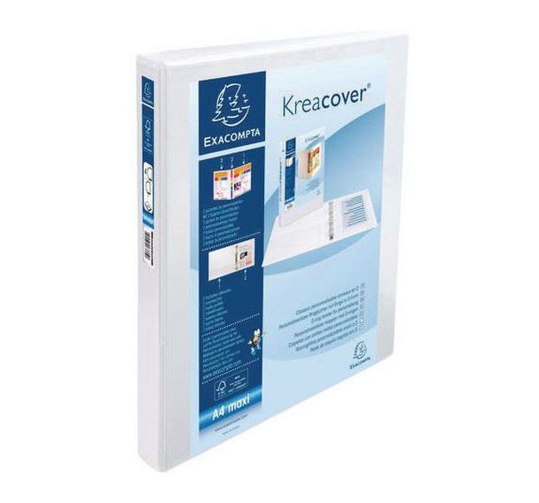 Classeur 4 anneaux totalement personnalisable Kreacover - Exacompta