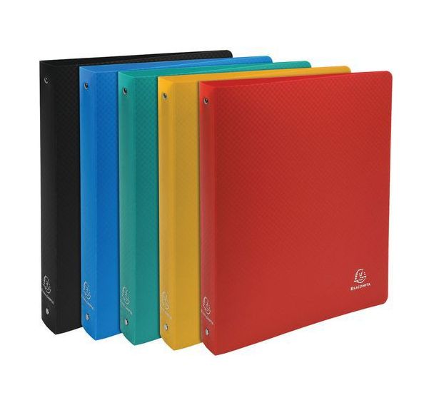 Classeur à 4 anneaux en polypropylène opaque A4 maxi