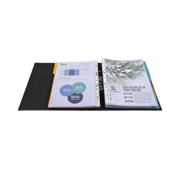 Classeur à levier Prem'Touch intérieur extérieur PP Dos 50mm A4 maxi