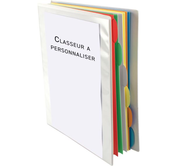 Classeur à personnaliser Smartfolder - A4 - Onglet assorti