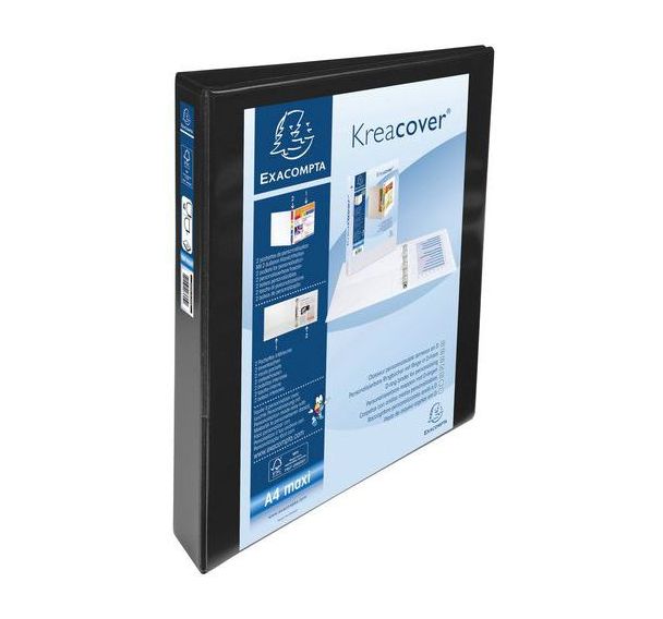 Classeur personnalisable rigide 2 poches KreaCover 2 anneaux