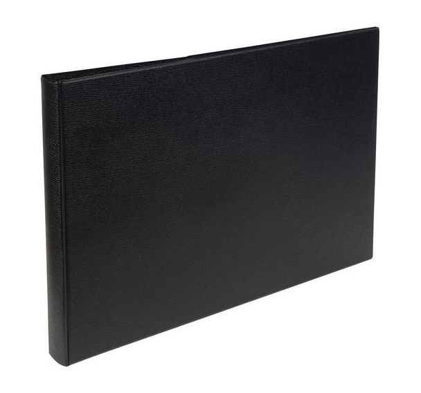 Classeur rembordé PVC dos rond 4 anneaux 30mm - A3 horizontal