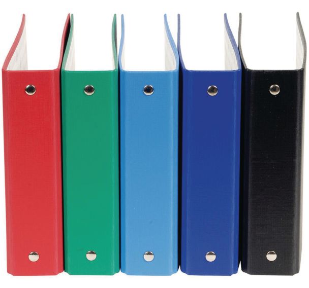 Classeur rembordé pp pour fiches bristol 100x150 2 anneaux