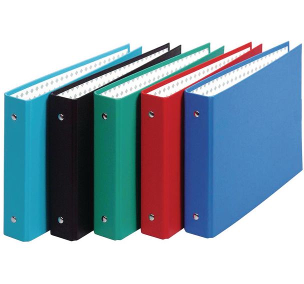 Classeur rembordé pp pour fiches bristol 125x200 2 anneaux