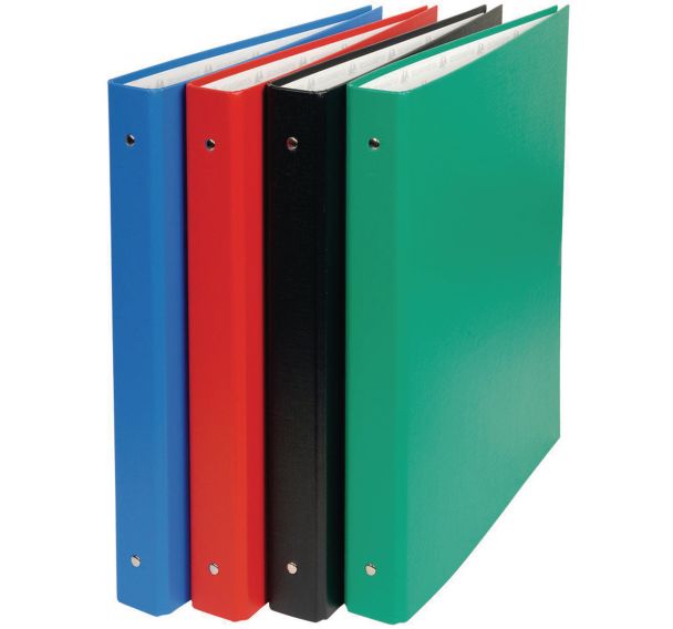 Classeur rembordé pvc 4 anneaux 30mm A4 maxi 24x32cm