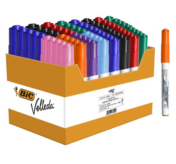 Classpack 60 feutres Velleda pointe ogive moyenne