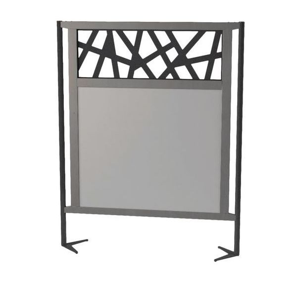 Claustra Ella 126 x 160 cm ajouré panneau mélaminé cadre bois