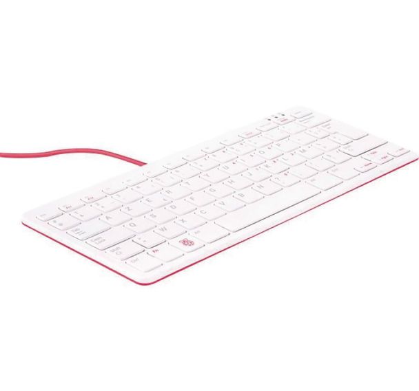 Clavier Raspberry PI rouge blanc AZERTY à 3 ports USB 2.0